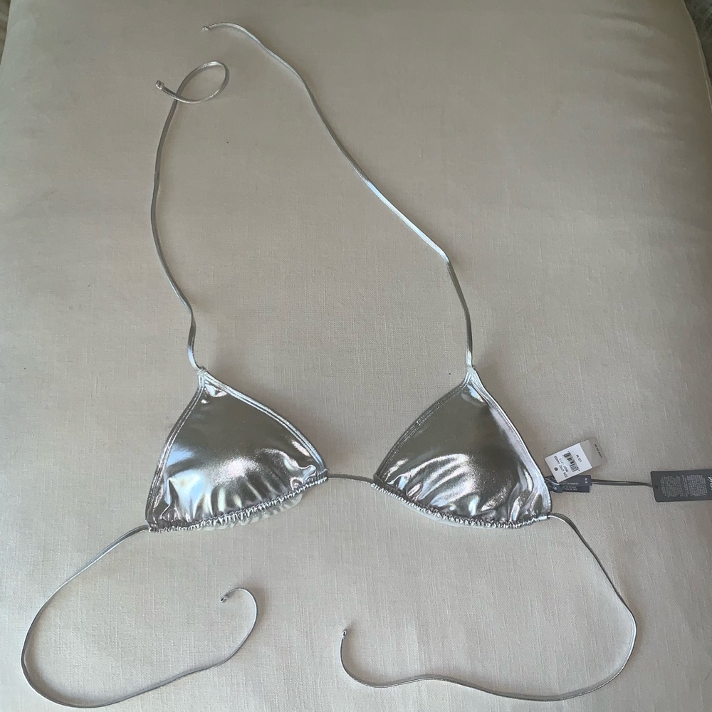 NWT Silver Aerie Bikini Swim Top